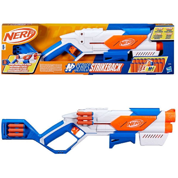 Nerf N Series Strikeback Blaster + 18 Darts - Afbeelding 1