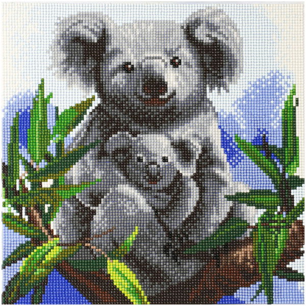 Craft Buddy Crystal Art Koala'S 30X30 Cm - Afbeelding 1