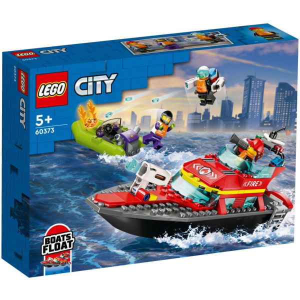 Lego City 60373 Reddingsboot Brand - Afbeelding 1