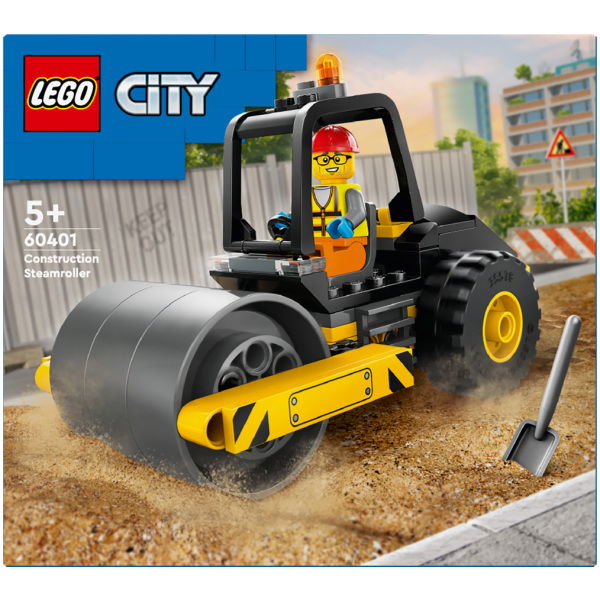 Lego 60401 City Vehicles Construction Steamroller - Afbeelding 5