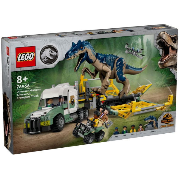 Lego Jurassic World 76966 Allosaurus Transporttruck - Afbeelding 1