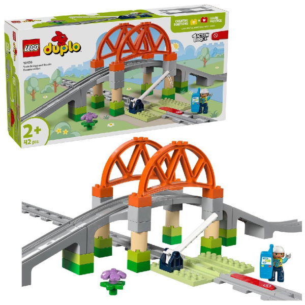 Lego Duplo 10426 Town Treinbrug En Rails Set - Afbeelding 1