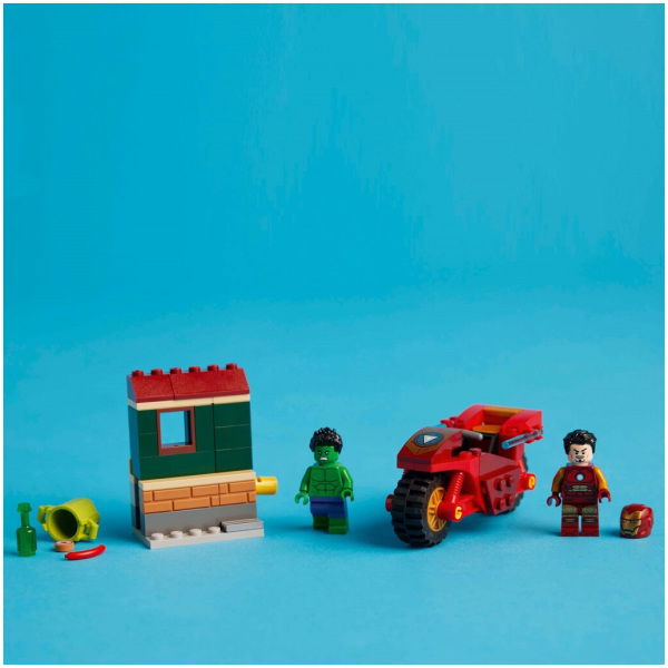 Lego Super Heroes 76287 Marvel Iron Man With Bike - Afbeelding 5
