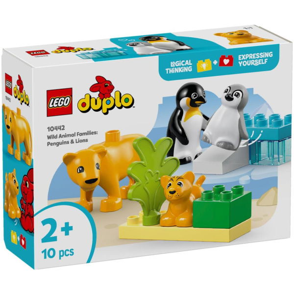 Lego Duplo 10442 Families Van Wilde Dieren PinguÏNs En Leeuwen - Afbeelding 1
