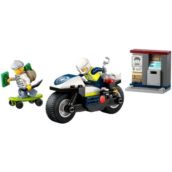 Lego City 60455 Achtervolging Op Politiemotor - Afbeelding 2