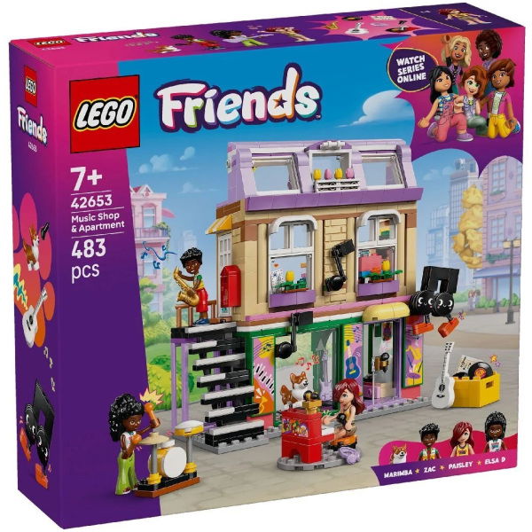Lego Friends 42653 Muziekwinkel En Appartement - Afbeelding 1