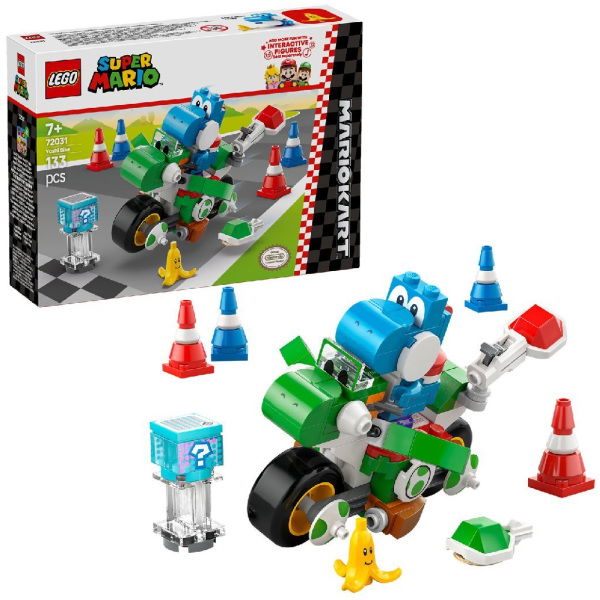Lego Super Mario 72031 Mario Kart Yoshi-Crosser + Geluid - Afbeelding 1