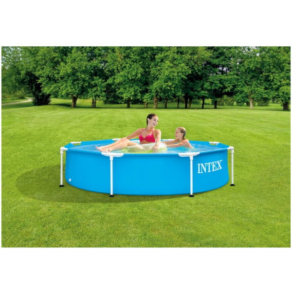 Intex 28205Np Metal Frame Zwembad 244X51 Cm Blauw - Afbeelding 2
