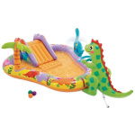 Intex 56139Np Opblaasbaar Speelzwembad Dino Park Met Glijbaan 201X157X69Cm
