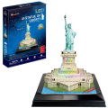 Cubic Fun 3D Puzzel Statue Of Liberty + Led Verlichting 37 Stukjes