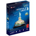 Cubic Fun 3D Puzzel Statue Of Liberty + Led Verlichting 37 Stukjes - Afbeelding 4