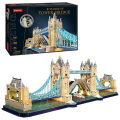 Cubic Fun 3D Puzzel Tower Bridge + Led Verlichting 222 Stukjes