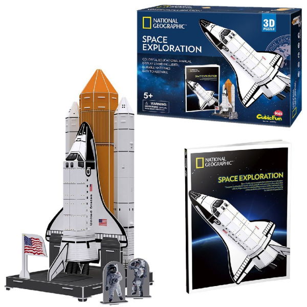 Cubic Fun National Geographic 3D Puzzel Space Exploration 65 Stukjes - Afbeelding 1