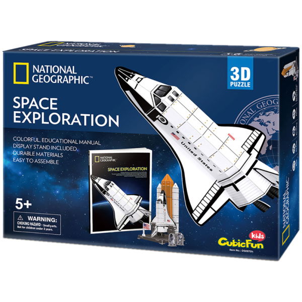 Cubic Fun National Geographic 3D Puzzel Space Exploration 65 Stukjes - Afbeelding 5