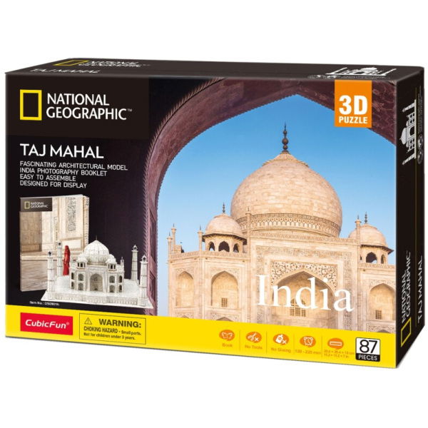 Cubic Fun National Geographic 3D Puzzel Taj Mahal 87 Stukjes - Afbeelding 4