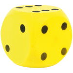 Basic Dobbelsteen Soft Geel 16 Cm