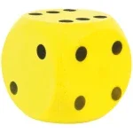 Basic Dobbelsteen Soft Geel 16 Cm