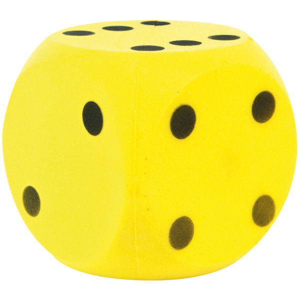 Basic Dobbelsteen Soft Geel 16 Cm - Afbeelding 2