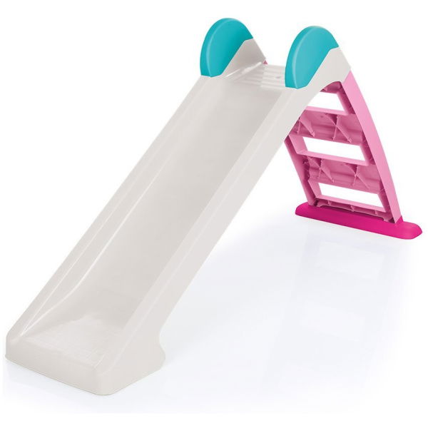 Dolu Glijbaan 72X133X45 Cm Wit/Roze/Blauw - Afbeelding 1