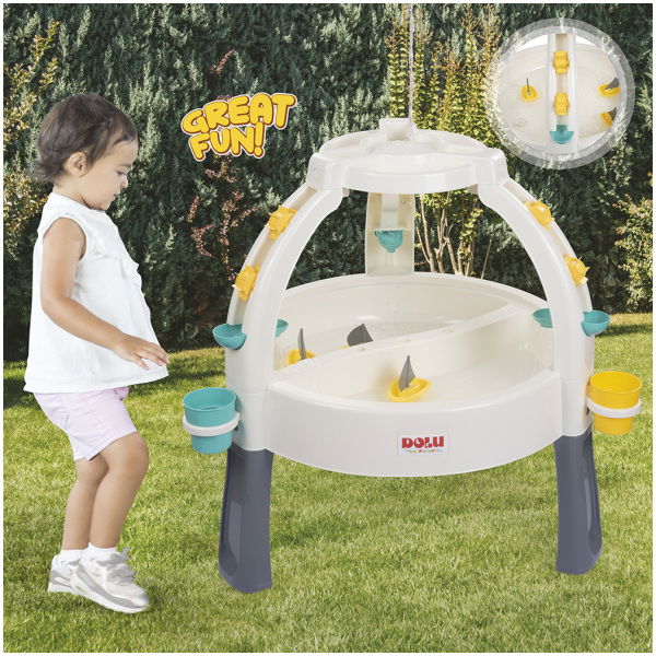 Dolu 2674 Fountain Zand/Wtertafel Met Accesoires Wit/Grijs - Afbeelding 2