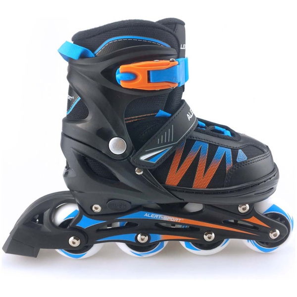 Alert Inline Skates Maat 39-42 Blauw/Oranje/Zwart - Afbeelding 1