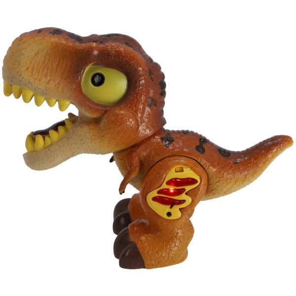 Dinobase Dino + Licht En Geluid Bruin - Afbeelding 3