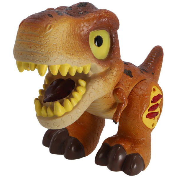 Dinobase Dino + Licht En Geluid Bruin - Afbeelding 4