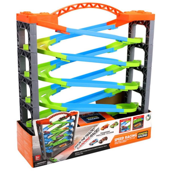 Overige Merken Racebaan Deluxe 5 Lagen + 2 Racewagens - Afbeelding 1