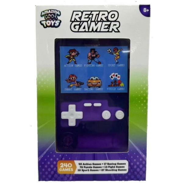 Overige Merken Amazing Cool Retro Gamer Transparant Paars - Afbeelding 1