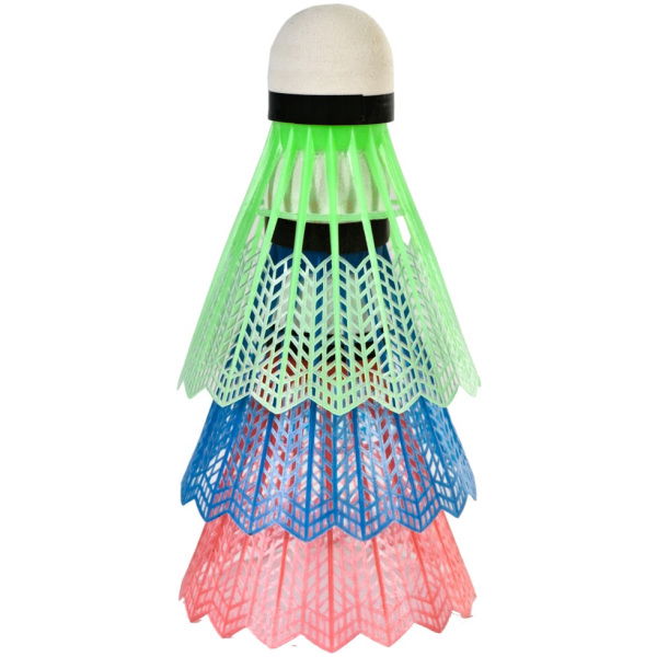 Sportx Shuttles In Koker 3 Stuks Rood/Groen/Blauw - Afbeelding 2