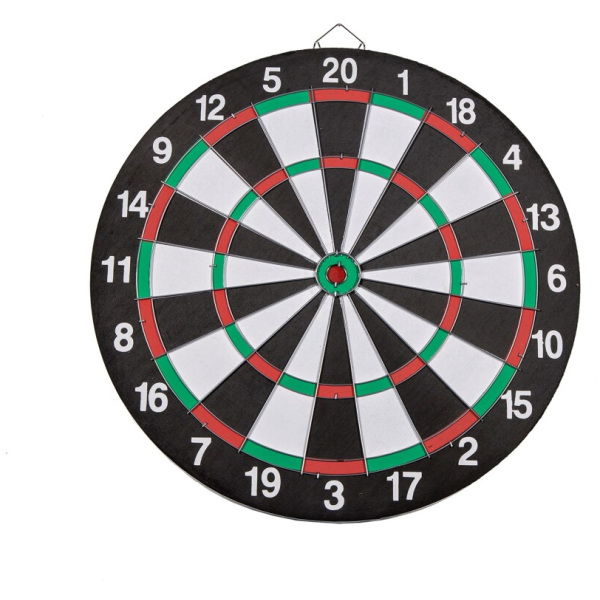 Basic Dartbord 37.5 Cm Met 6 Darts - Afbeelding 1