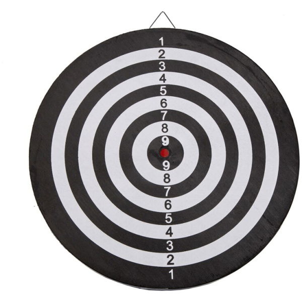 Basic Dartbord 37.5 Cm Met 6 Darts - Afbeelding 2