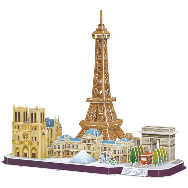 Cubic Fun City Line 3D Puzzel Parijs 114 Stukjes - Afbeelding 2
