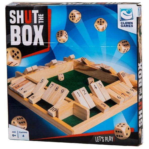 Clown Games Shut The Box Hout - Afbeelding 2