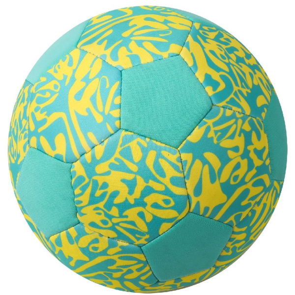 Overige Merken Voetbal Neopreen 21 Cm Mint/Geel - Afbeelding 1