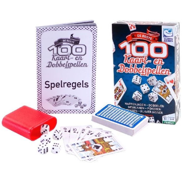 Clown Games 100 Kaart & Dobbel Spellen - Afbeelding 1