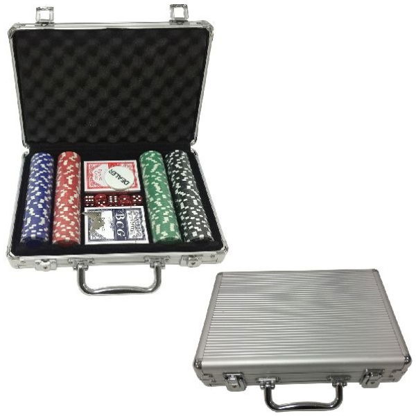 Basic Poker Set In Aluminium Koffer - Afbeelding 1