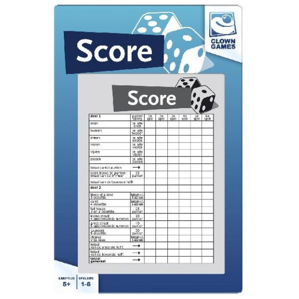 Clown Games Clown Scoreblok 50 Vel - Afbeelding 1