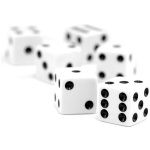 Expres Cm-K009 Dobbelstenen Set A 6 Stuks Crème/Wit