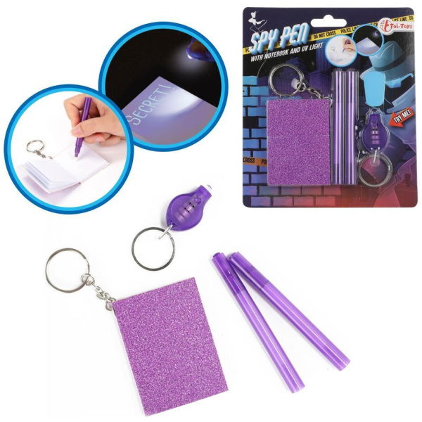 Toi-Toys Spy Pen Geheim Notitieboekje + 2 Pennen En Lampje - Afbeelding 3