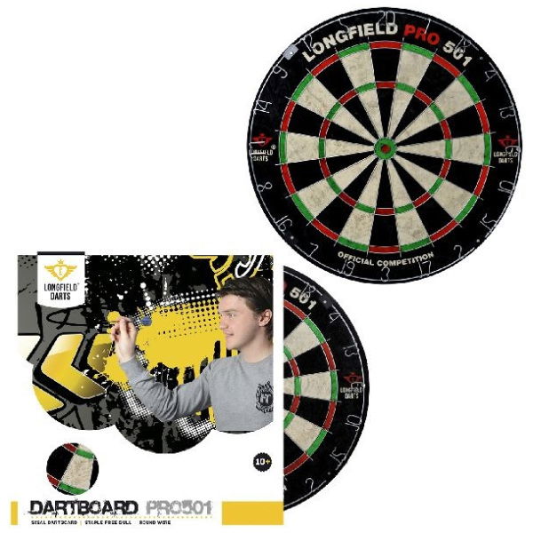 Longfield Dartbord Pro 501 Sisal - Afbeelding 1