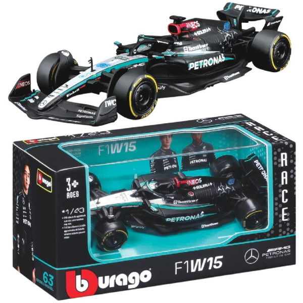 Bburago Mercedes F1W15 Russel 1:43 - Afbeelding 1
