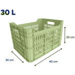 Amigo Fietskrat 30 Liter 100% Gerecycled Kunststof - Afbeelding 2
