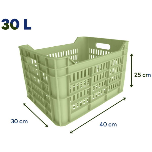 Amigo Fietskrat 30 Liter 100% Gerecycled Kunststof - Afbeelding 2