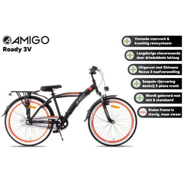 Amigo Roady Jongens 3V Terugtraprem - Afbeelding 2