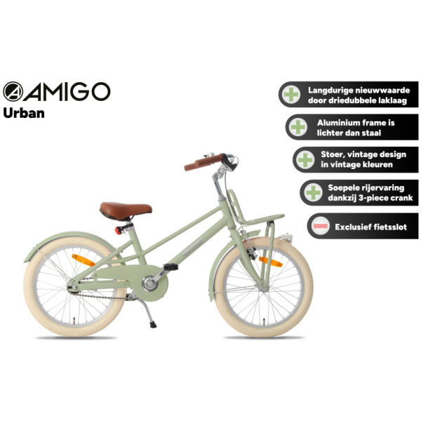 Amigo Urban Aluminium Frame Meisjes Terugtraprem - Afbeelding 2