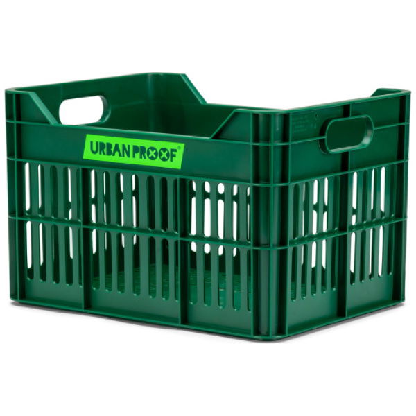 Urban Proof Junior Fietskrat 15 Liter Gerecycled Kunststof Retro Green - Afbeelding 1