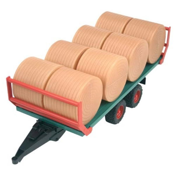 Bruder 2220  Aanhanger Met Hooibalen - Afbeelding 2
