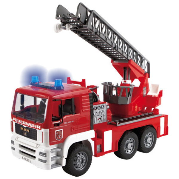 Bruder Brandweerwagen Met Pomp - Afbeelding 1