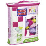 Mega Bloks First Builders Blokkentas 60 Stuks Roze